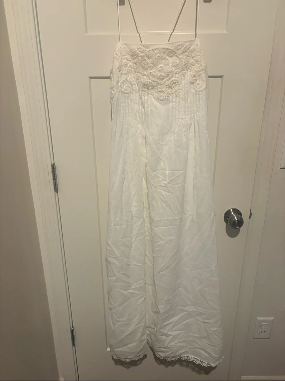 Free People Sky Dancing Midi Dress Medium Ivory NWT